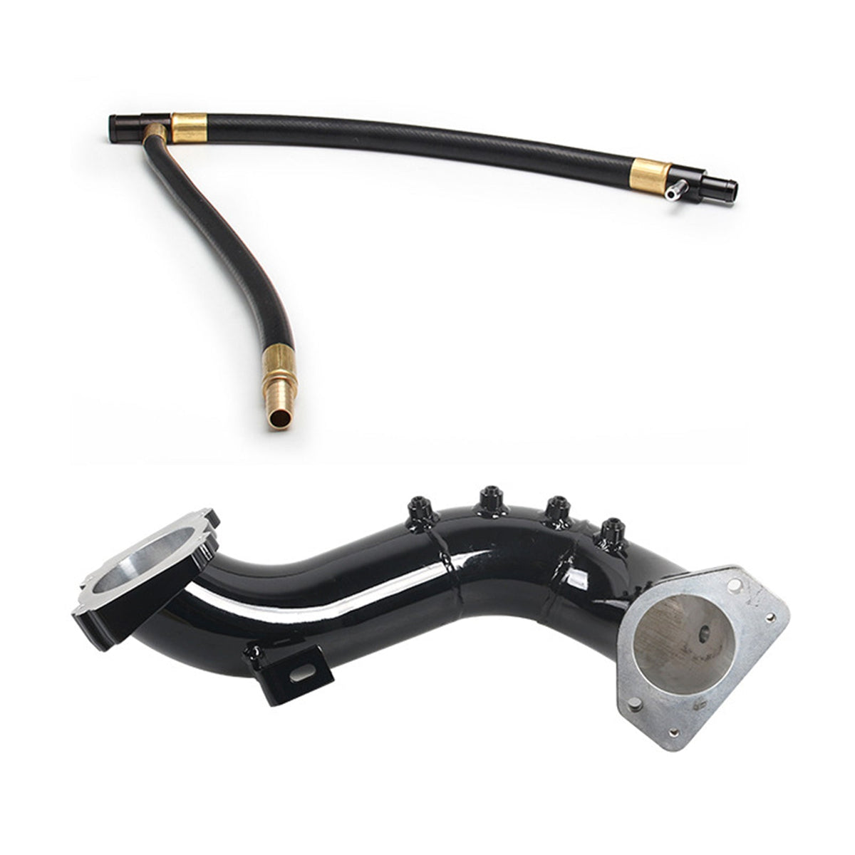 High Flow Intake Elbow Intake Bridge Pipe Kit+EGR Valve Cooler Delete