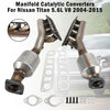 2004-2015 Nissan Titan 5.6L Manifold Left & Right Catalytic Converters Generic