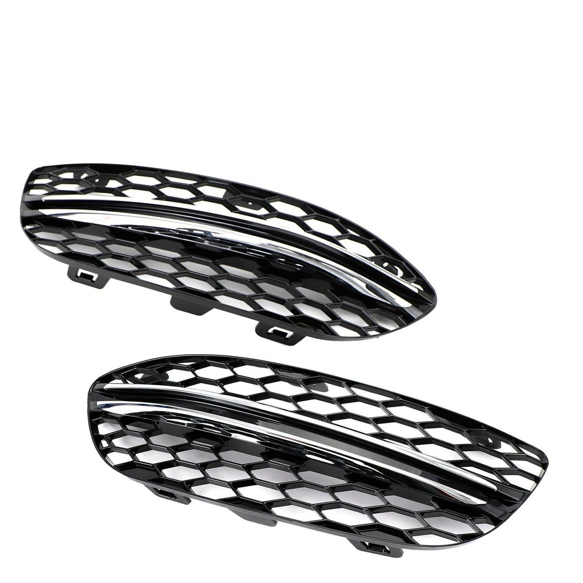 2015-2018 ベンツ CクラスW205ブラッククロームフロントフォグライト