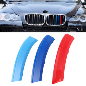 2008-2013 BMW X5 Tri-Colour Front Grille Grill Cover Strips Clip Trim Generic