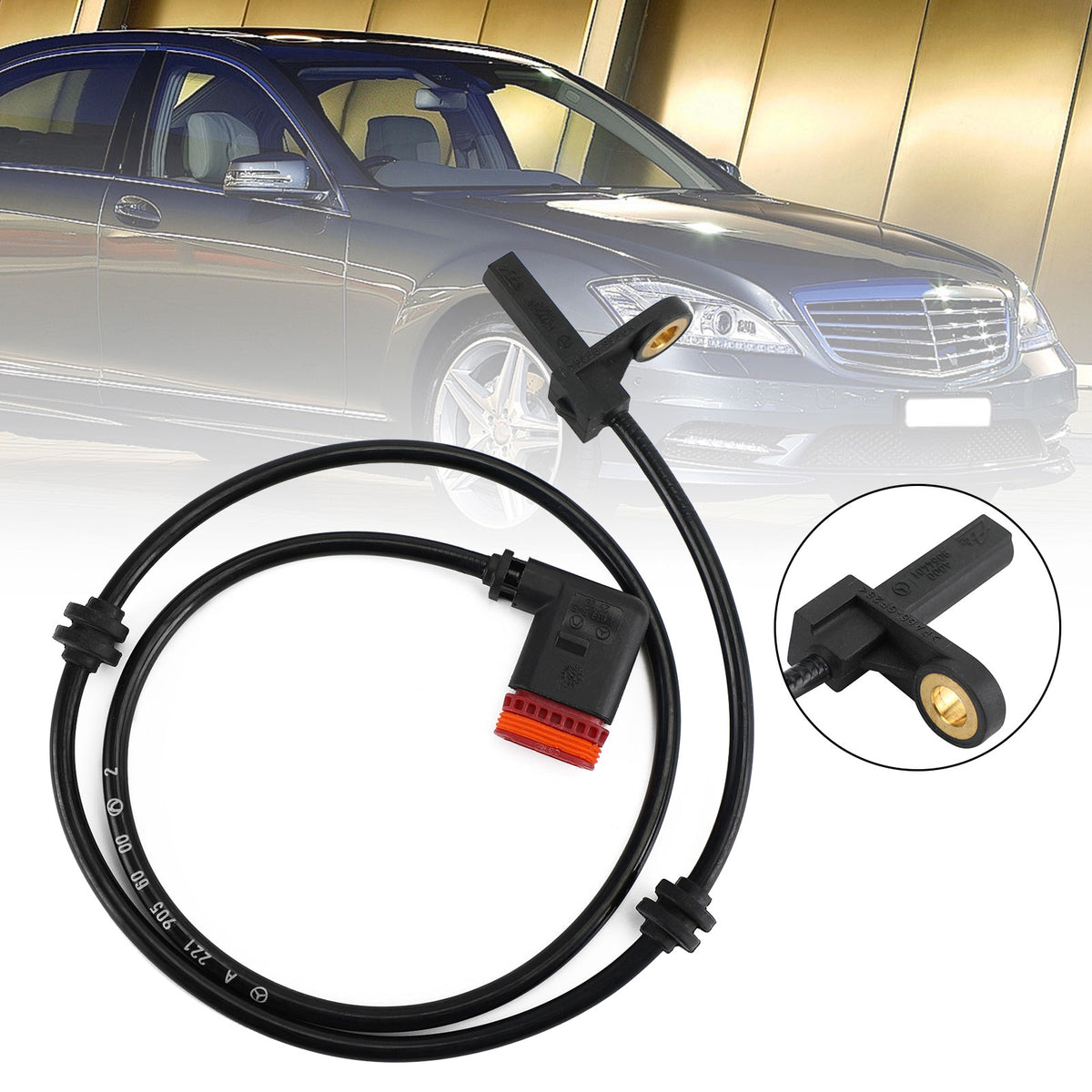 【M's】W221 Sクラス W216 CLクラス／フロント スピードセンサー 1個／／S350 S550 S600 S65 CL550 CL600 CL65 221-905-7100 2219057100 ベンツ Sクラス W221 CLクラス W216 フロント リア スピードセンサー