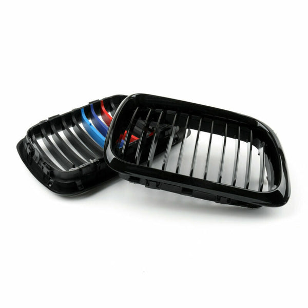 1997-1999 BMW E36 M3 Front Replacement Gloss Black M Color Kidney Grille Generic