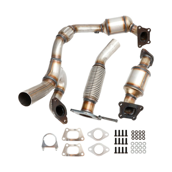 Cadillac SRX 3.0L 2010-2011 Convertisseur catalytique avant et arrière et tuyau flexible 10H41324 10H41323 générique