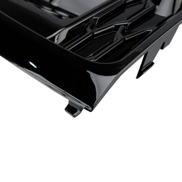 RSQ5 Style Front Fog Lamp Grille Cover Fit Audi Q5 SQ5 S-Line 2021-2025 Black