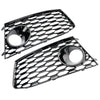 2014-2018 Audi RS7 Pair Front Bumper Fog Light Lamp Frame Grille Covers Generic