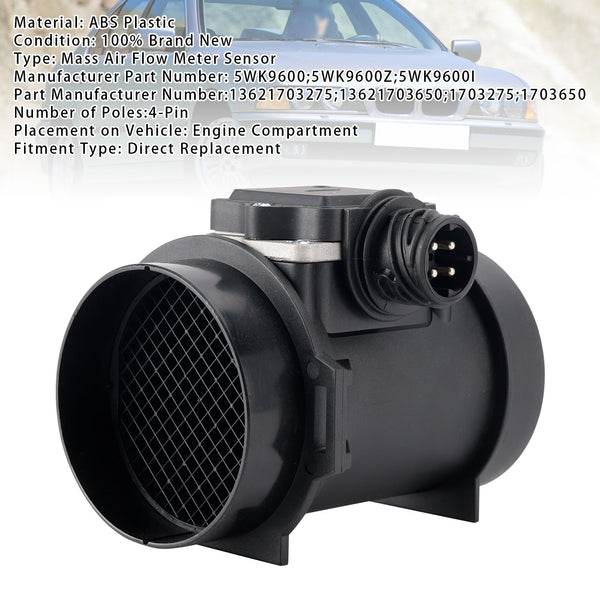 Masseluftmengdemålersensor for BMW E36 323i 328i E39 528i 5WK9600