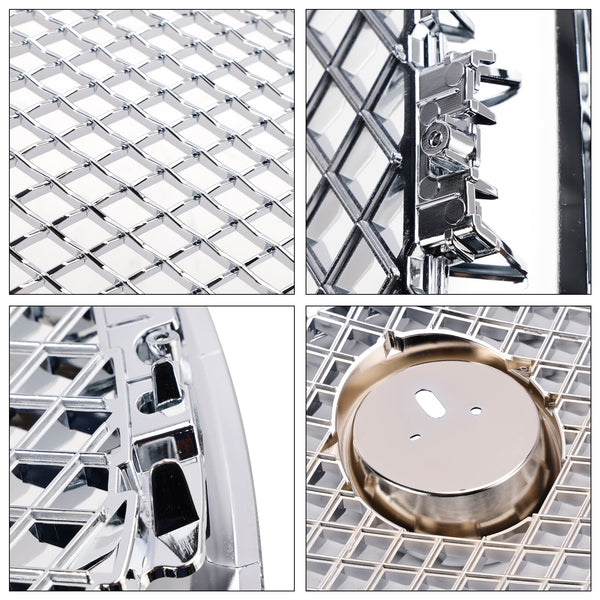 2012-2015 Jaguar XF XF-R Style Front Bumper Grill Grille Chrome Generic