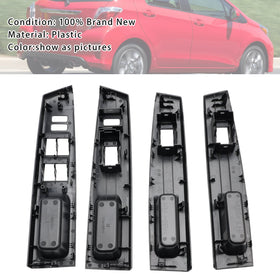 2012-2014 Toyota Vitz Yaris 4Pcs Window Switch Panel Bezel Trim 74232-52550-C0 74272-52220-C0 Generic