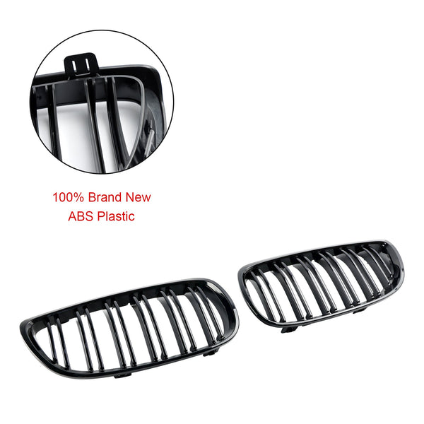 2006-2010 BMW E92 2Door Pre-Facelift Gloss Black Front Kidney Grill Grille 51137157277 51137157278 Generic