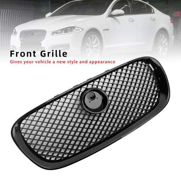 2008-2011 Jaguar XF XF-R stil foran støtfanger Grill Grill glans svart Generisk