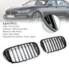 2015.7-2019.1 BMW 7 Series G11 Long-Wheel Base Pre-Facelift Gloss Black Front Kidney Grille