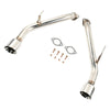 Muffler Axle Back Double Wall Dual Tips Exhaust Pipe for Infiniti Q50 2014-UP