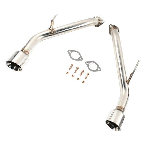Muffler Axle Back Double Wall Dual Tips Exhaust Pipe for Infiniti Q50 2014-UP