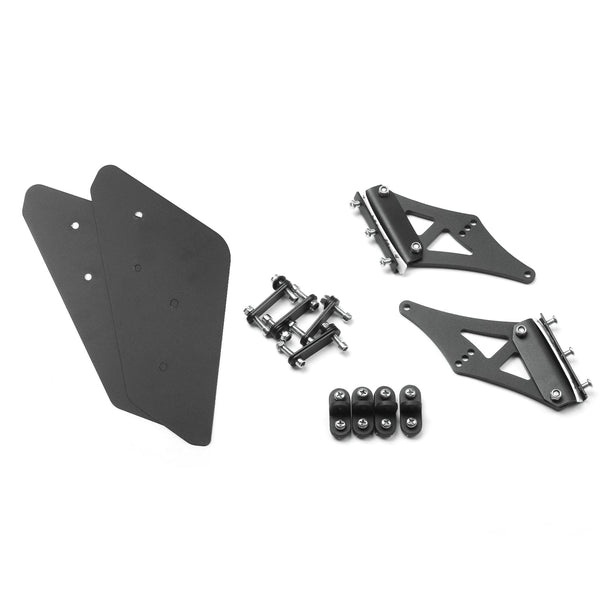 Aileron d'aile de coffre arrière GT universel réglable en aluminium, Double pont, noir générique