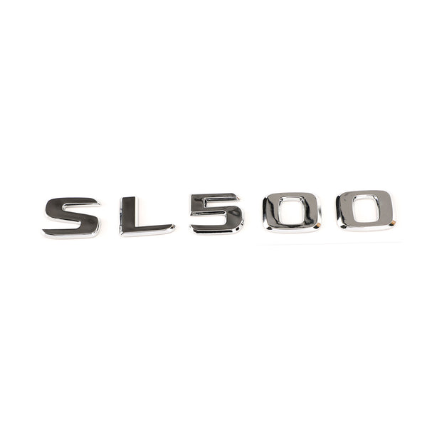 Trunk Bakre Emblem Badge Chrome Letter Sl 500 För Mercedes R230 R231 Sl Sl500