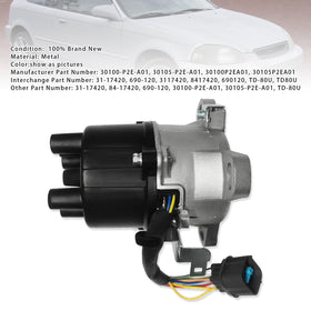 Ignition Distributor 30100-P2E-A01 For Honda Civic 1996-1998 Civic del Sol 1.6L