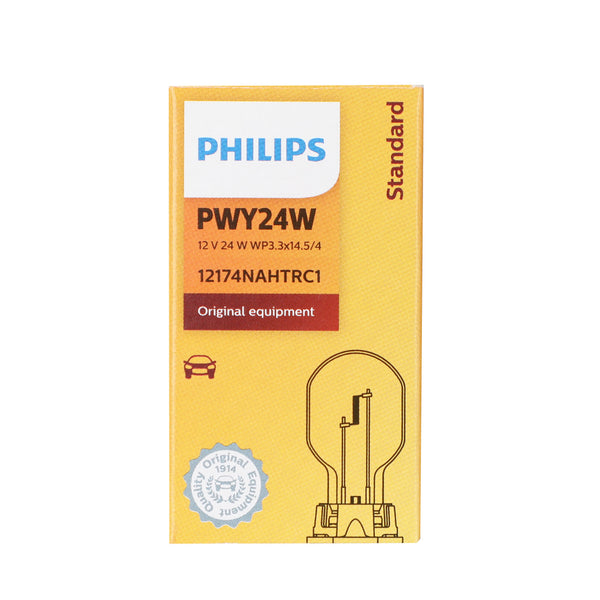 Philips 12174NAHTRC1 Car Standard Auxiliary Bulbs PWY24W 12V24W WP3.3x14.5/4 Generic