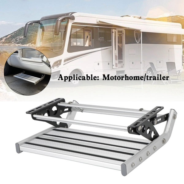 Manuelle, ausziehbare, herunterklappbare Trittstufe aus Aluminium für Wohnmobile, Wohnmobile, Wohnmobile, Wohnwagen, Generic