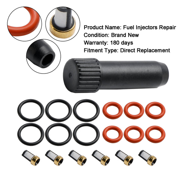 2008-2014 Lexus IS 6Pcs Fuel Injector Repair Seal Kit FJ786 23250-31070