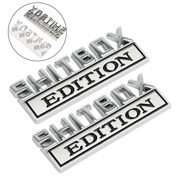 2st Shitbox Edition Emblem Decal Badges Stickers för Ford Chevy Car Truck #B