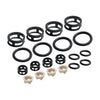 Nissan JECS 4Pcs Side Feed Fuel Injector Repair Kit Filters Seals O-Rings Pintle Caps