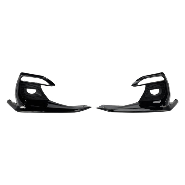 Bumper Fog Light Lamp Cover Black Grille Bezels For 2018-2020 Infiniti Q50 Sport