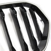 2020-2022 BMW x6 G06 M50I Svart front støtfanger grill grill m/kamera hull generisk