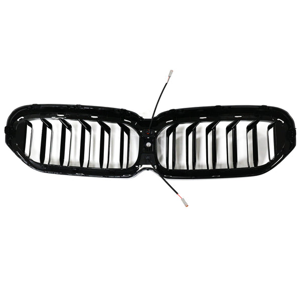 2021-2024 BMW 5-serie G30 G31 G38 dobbel lamell foran nyregriller blank svart Generisk