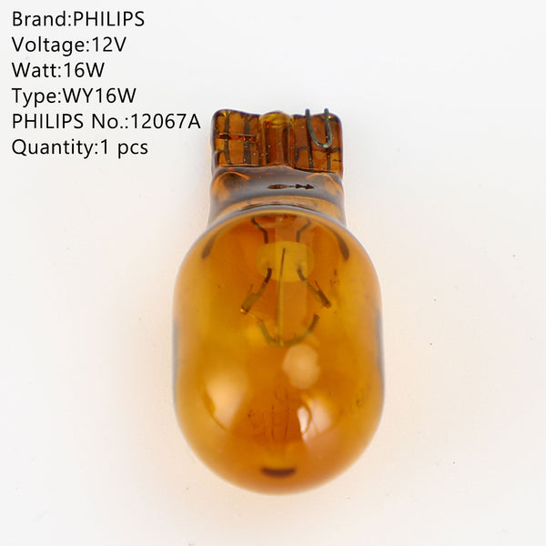 1x für Philips WY16W Autozusatzlampe 12V16W 12067A Generisch