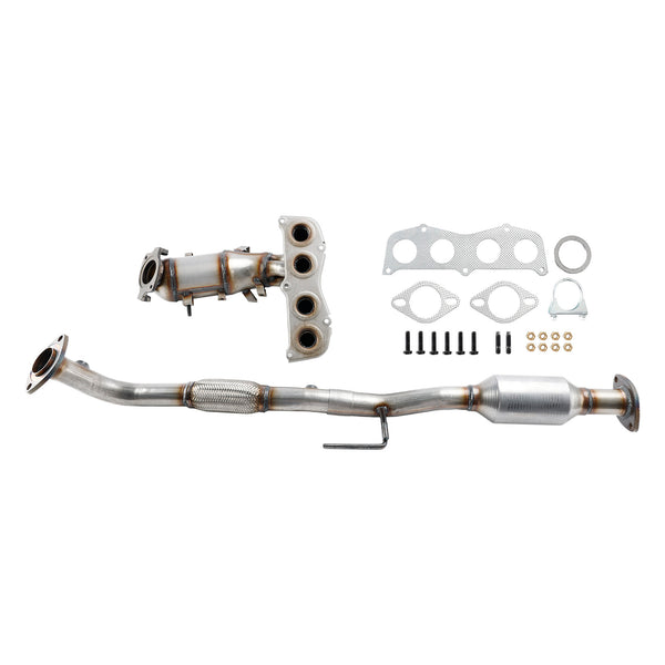 2002-2006 Toyota Solara 2.4L Front+Rear Exhaust Catalytic Converter