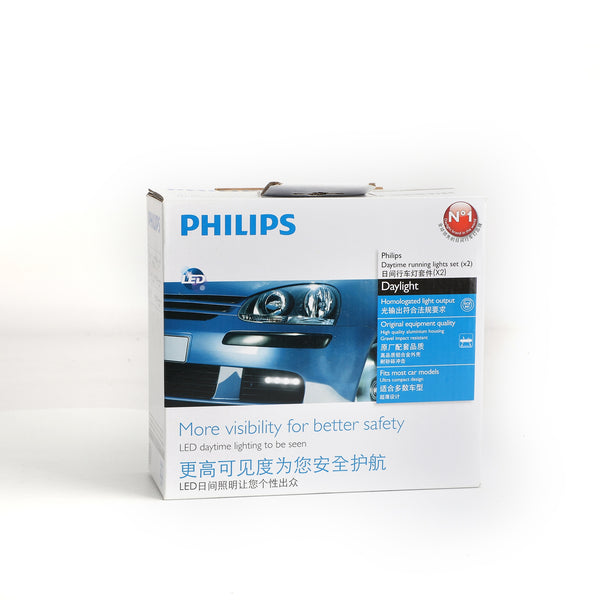 Juego de luces LED de circulación diurna con salida de luz homologada Philips, pieza n.º 12820, genérico