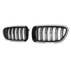 01.2009-10.2016 BMW 5-serie F10 Nyrestøtfangergrill Grill glans sort 51137203649 51137203650 Generisk