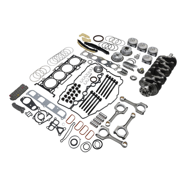 Hyundai Sonata Santa Fe KIA Optima Sorento Sportage G4KJ Kit de reconstrução de revisão do motor com virabrequim, hastes e kit de sincronização 21020-25120 21443-25000 Genérico