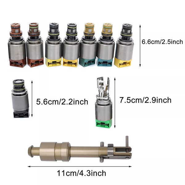 2011-2012 BMW Alpina B7 B7L xDrive 4.4 V8 6HP28 Transmission Ventil Body Reparation Solenoid Kit 1068298047 Generic