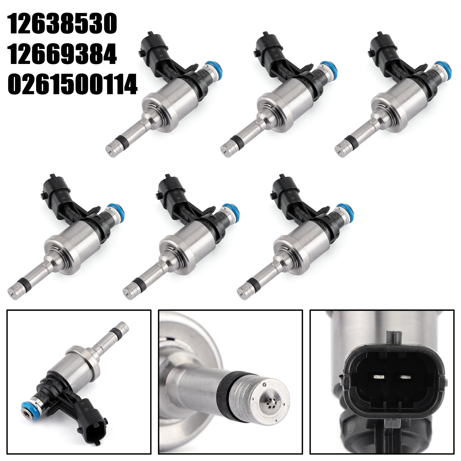 2009-2011 Chevrolet Traverse 3.6L V6 6pcs Inyectores de combustible 12638530