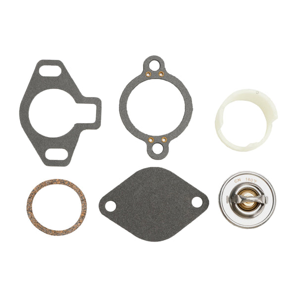 1987-1995 Mercruiser 260/5,7L Gamme de série GM : 0B525982-0F600999 Kit thermostat 160��Avec manchon en plastique 807252Q5 807252T7 générique