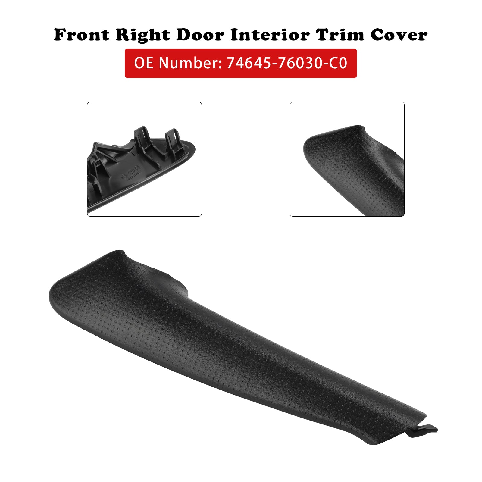 Front høyre dør innvendig deksel 74645-76030-C0 For Lexus CT200H 2011-2017