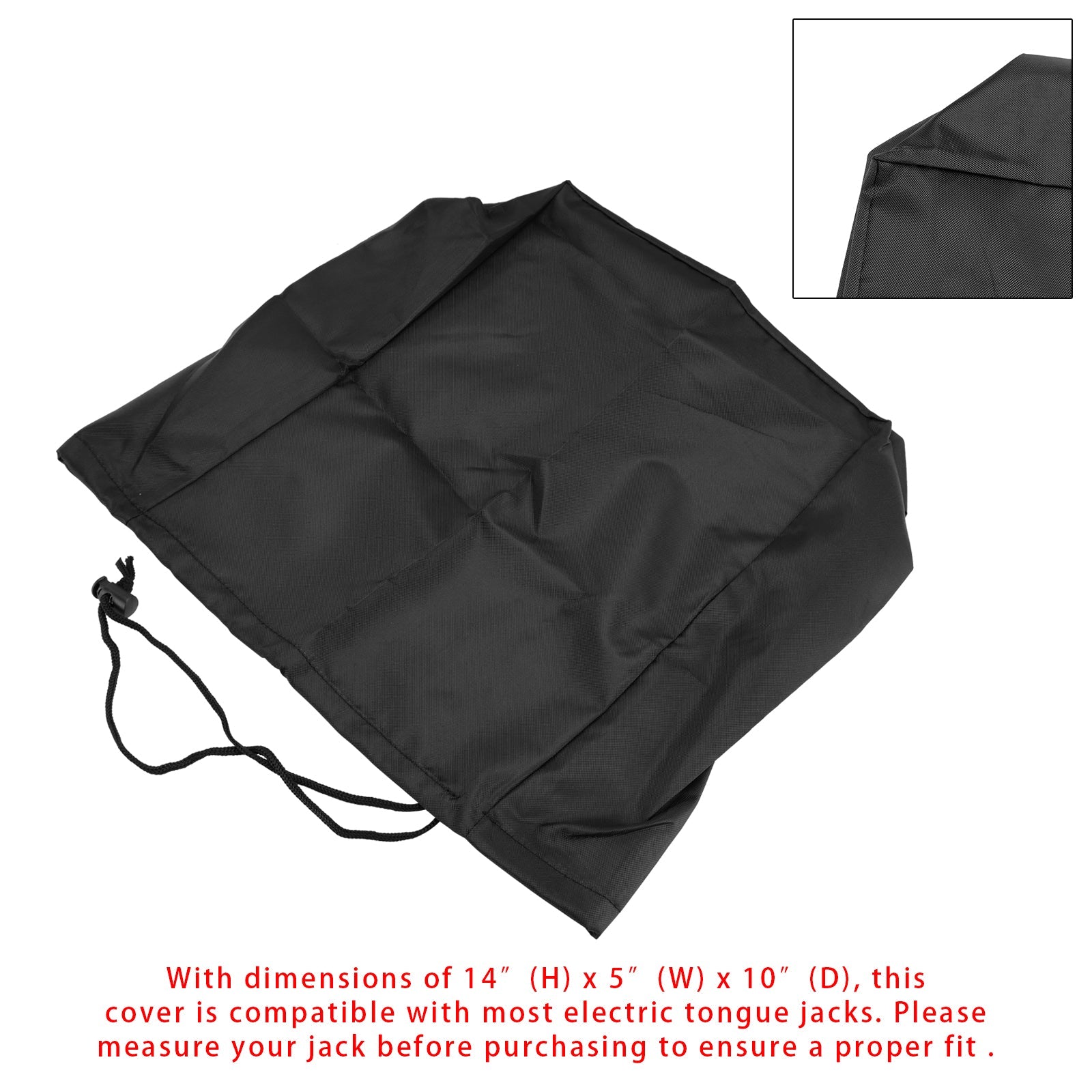Elektrisk Tongue Jack Cover 210D Universal Trailer RV Tongue Jack Beskyttende
