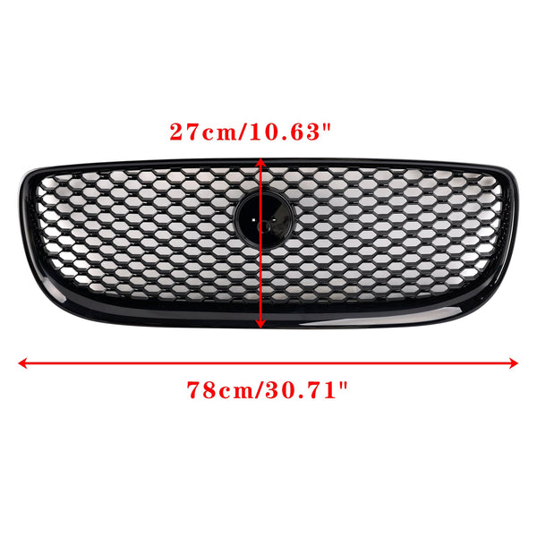 2015-2018 Jaguar XE Gloss Black Honeycomb Front Bumper Grille Generic