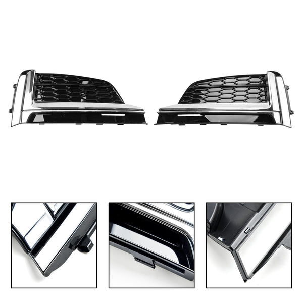 2018-2019 Audi S5 A5 S-Line 2 stuks voorbumper mistlamp grille afdekking trim 8W6807682 VROEG 6 8W6807681 FRU6 Generiek