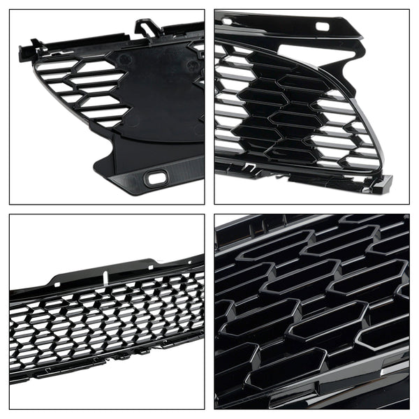 2009-2013 MINI R57 Cooper S JCW 2-dörrars Cabriolet Blank Svart Främre stötfångare Grill Grill Generic