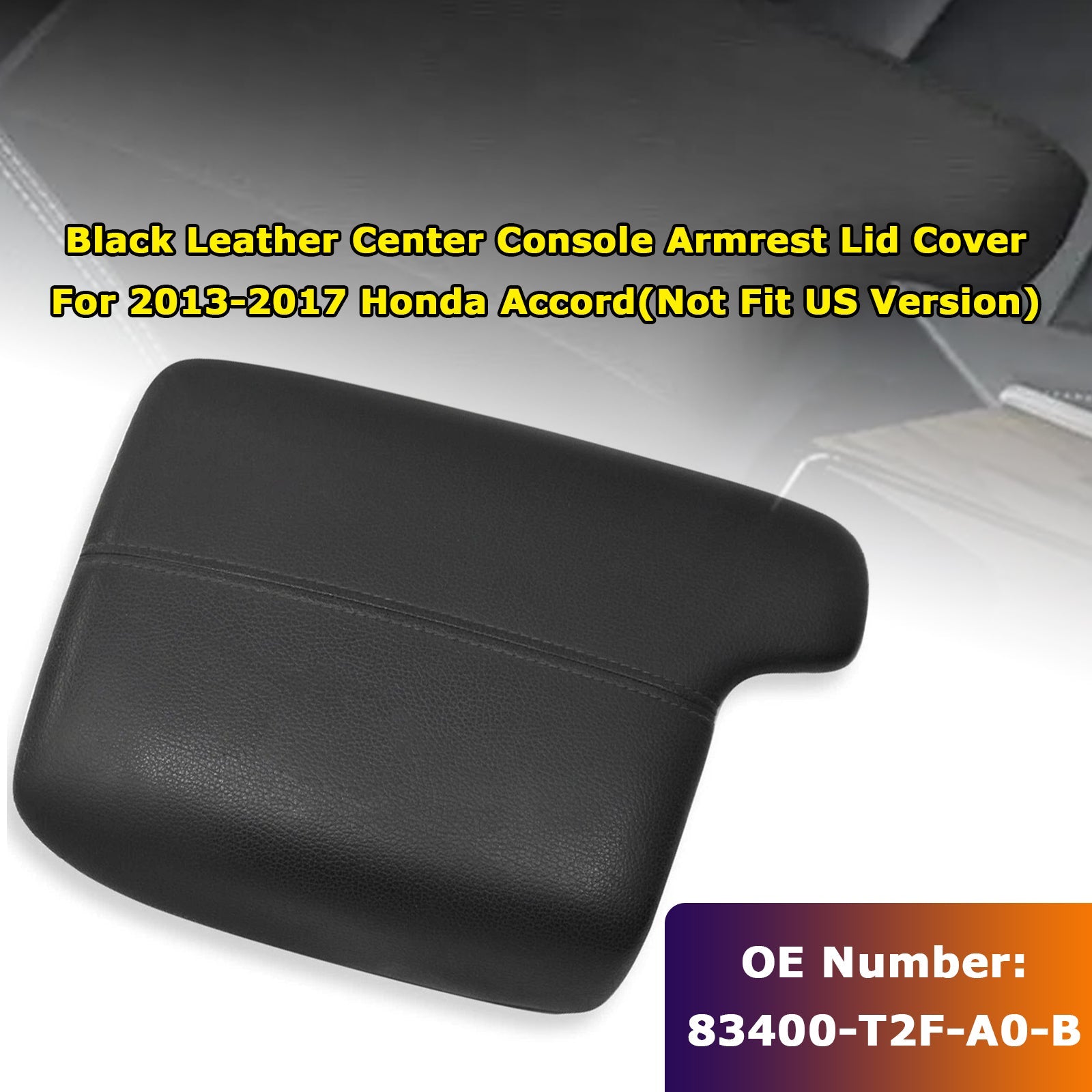 Midtkonsoll Armlenet Deksel 83400-T2F-A0-B For Honda Accord 2013-2017
