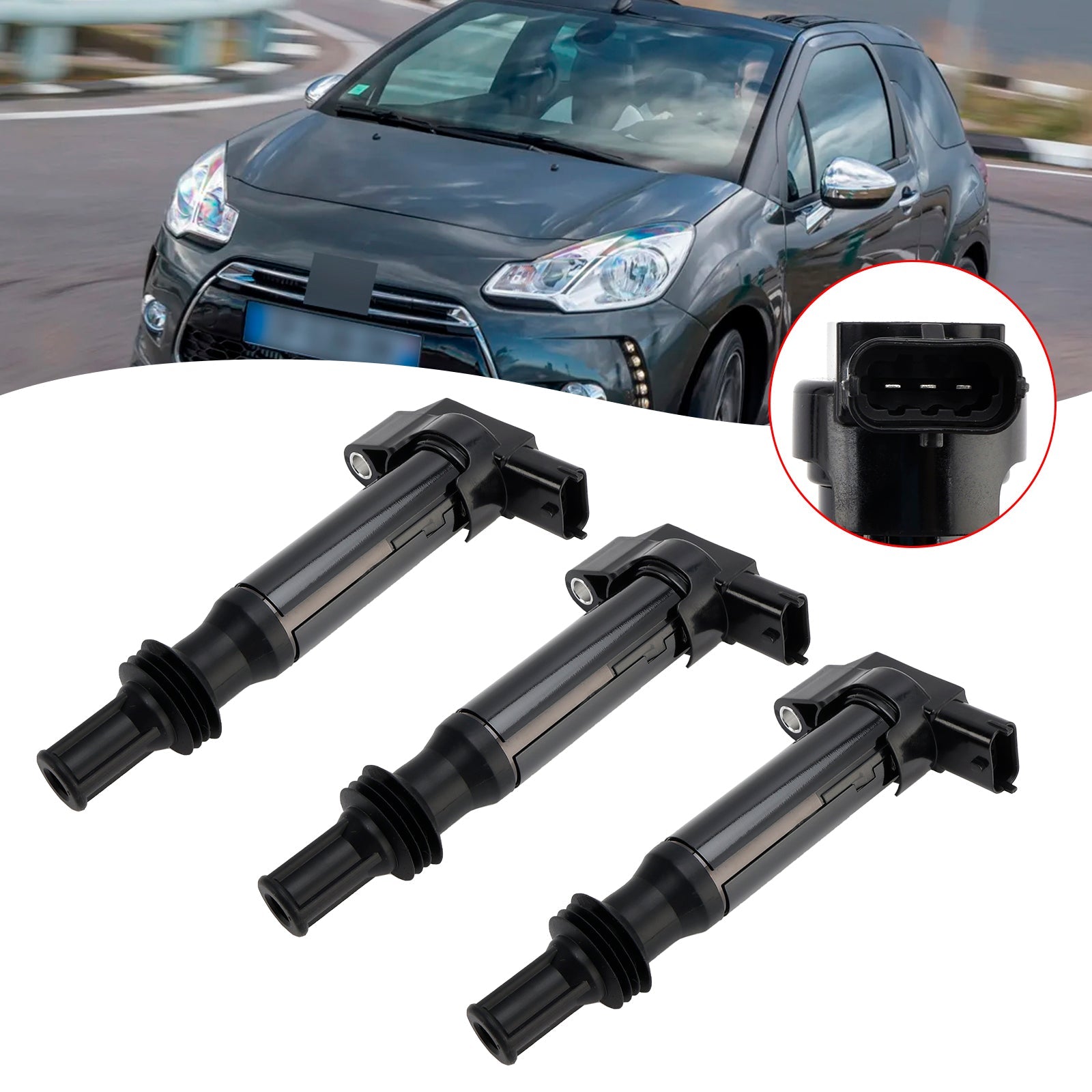 3x Tændspolepakke 9671214580 Til Citroen C3 DS3 Peugeot 108 2008 208