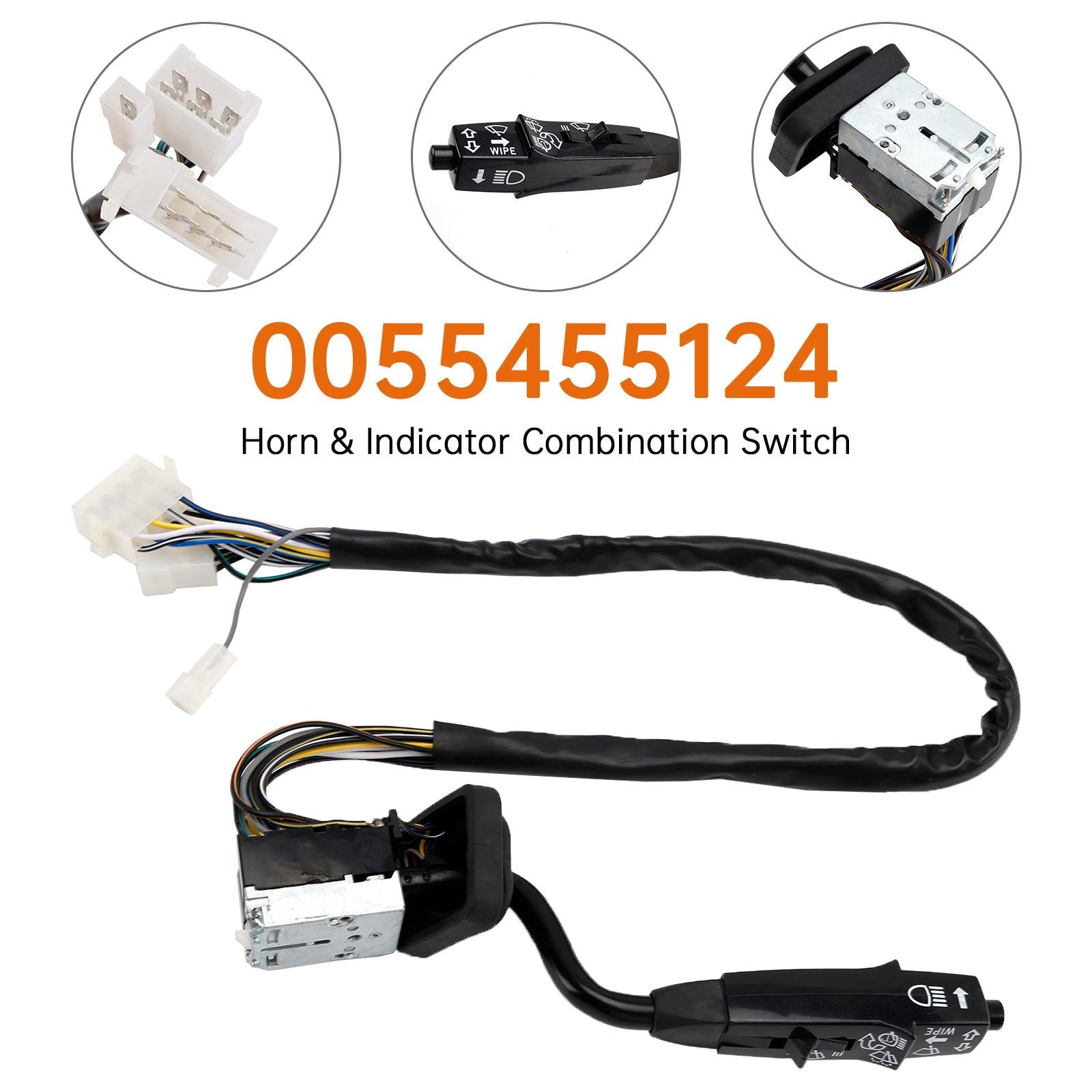 Horn & Indikatorkombinasjonsbryter 0055455124 for Mercedes-Benz NG Truck