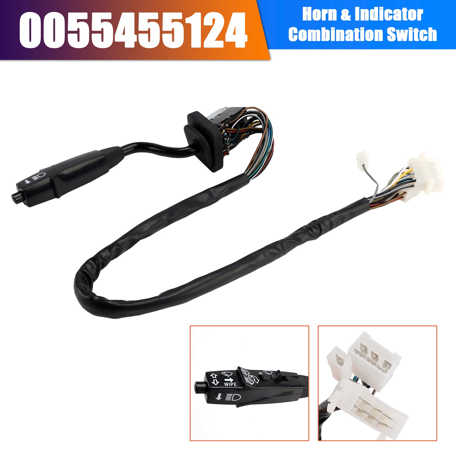 Horn & Indikatorkombinasjonsbryter 0055455124 for Mercedes-Benz NG Truck