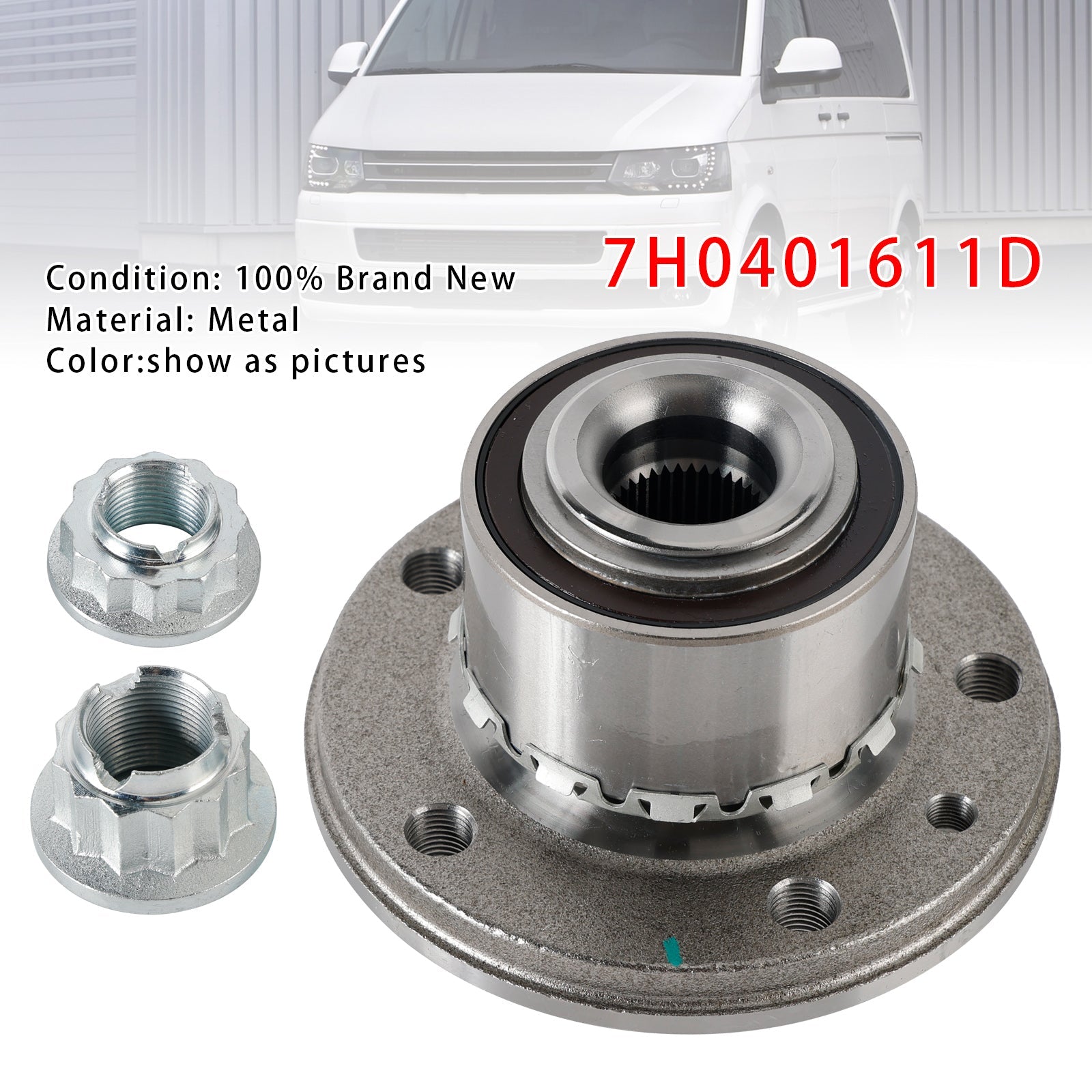 Hjullagersett 7H0401611D For VW TRANSPORTER MK5 MK6 2.0D 2009+