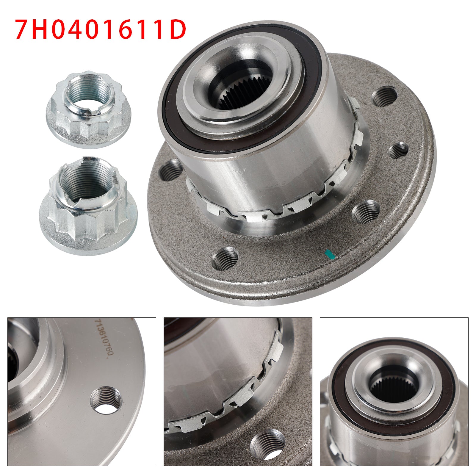 Hjullagersett 7H0401611D For VW TRANSPORTER MK5 MK6 2.0D 2009+