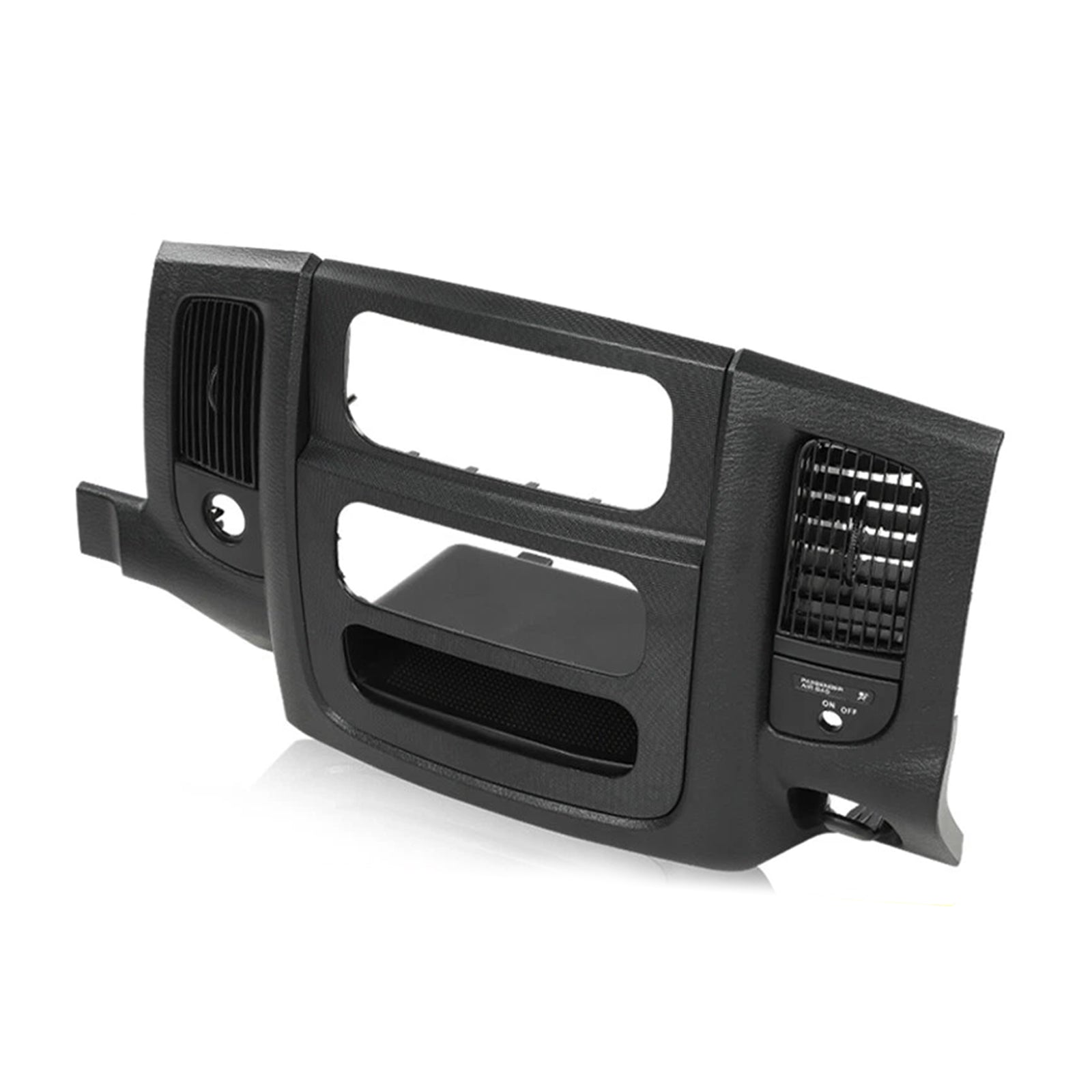 Center Dash Radio Trim Air Vent Bezel Panel Black Fit For Dodge Ram 2002-2005