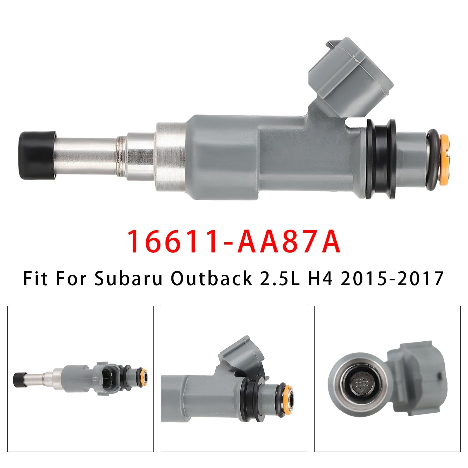 1 stk drivstoffinjektor for Subaru Legacy Outback 2,5L H4 2015-2017 16611-AA87A