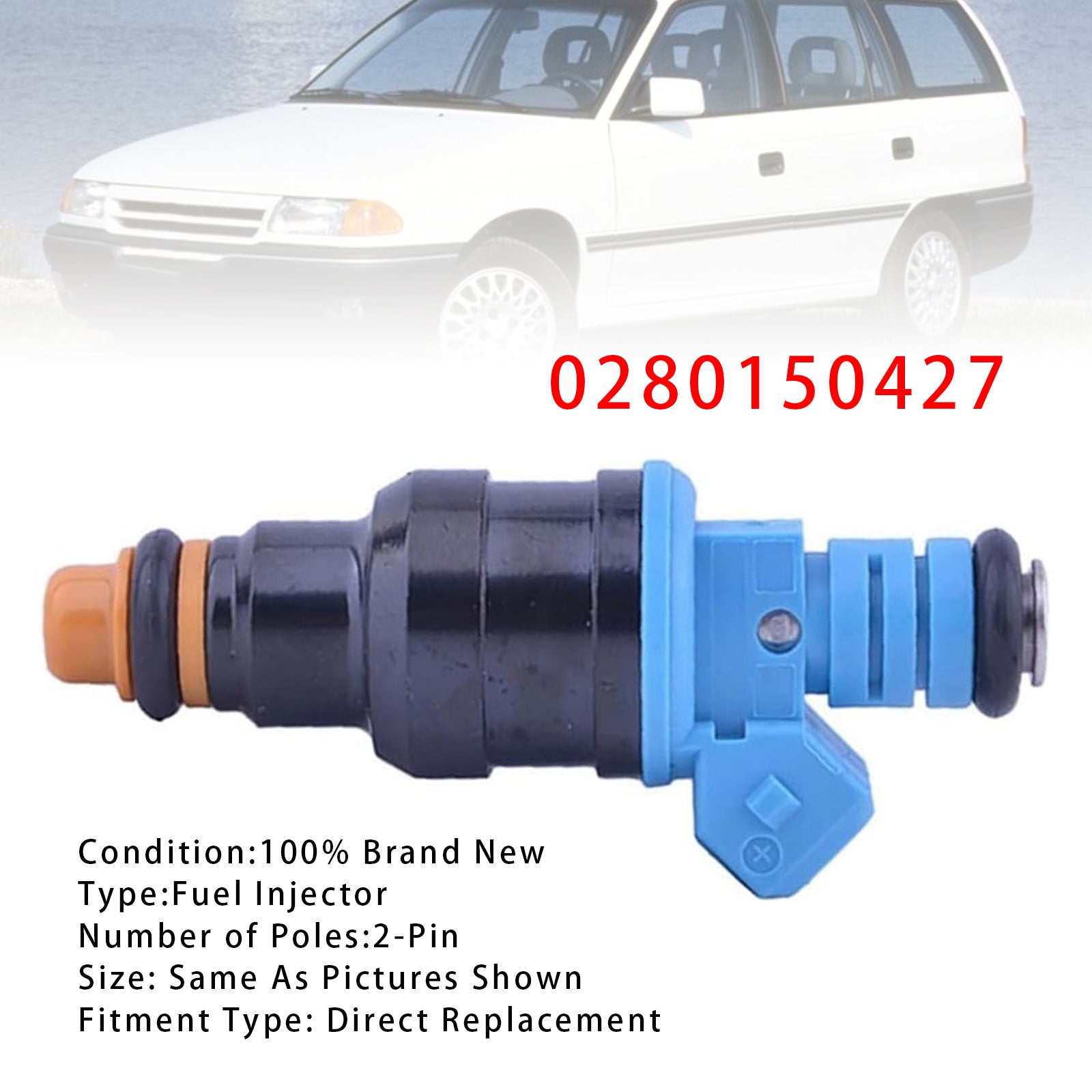 1Pcs Fuel Injector For Opel Astra Cavalier Calibra 2.0L 0280150427